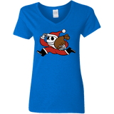 T-Shirts Royal / S Monopoly Skellington Women's V-Neck T-Shirt