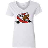 T-Shirts White / S Monopoly Skellington Women's V-Neck T-Shirt