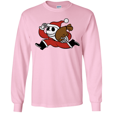 T-Shirts Light Pink / YS Monopoly Skellington Youth Long Sleeve T-Shirt