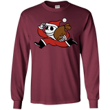 T-Shirts Maroon / YS Monopoly Skellington Youth Long Sleeve T-Shirt
