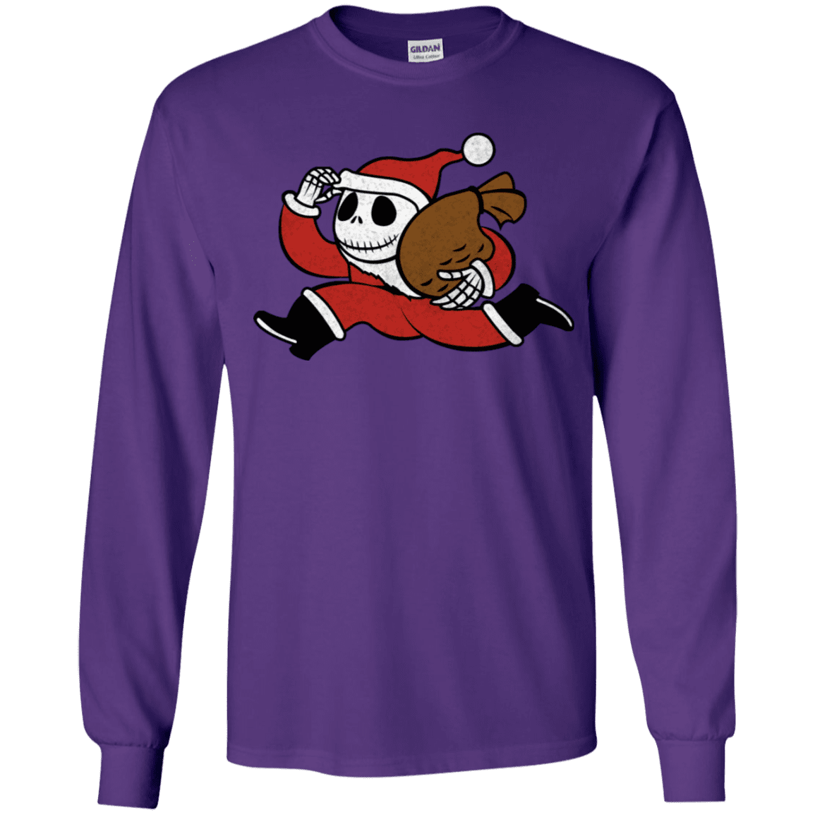 T-Shirts Purple / YS Monopoly Skellington Youth Long Sleeve T-Shirt