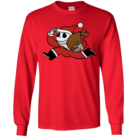 T-Shirts Red / YS Monopoly Skellington Youth Long Sleeve T-Shirt