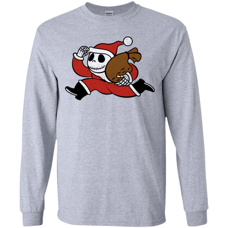 T-Shirts Sport Grey / YS Monopoly Skellington Youth Long Sleeve T-Shirt