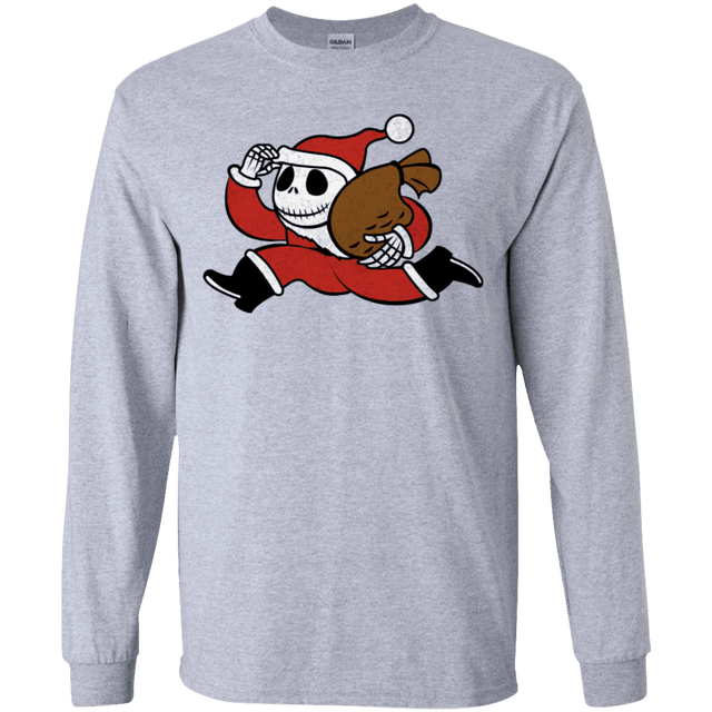 T-Shirts Sport Grey / YS Monopoly Skellington Youth Long Sleeve T-Shirt