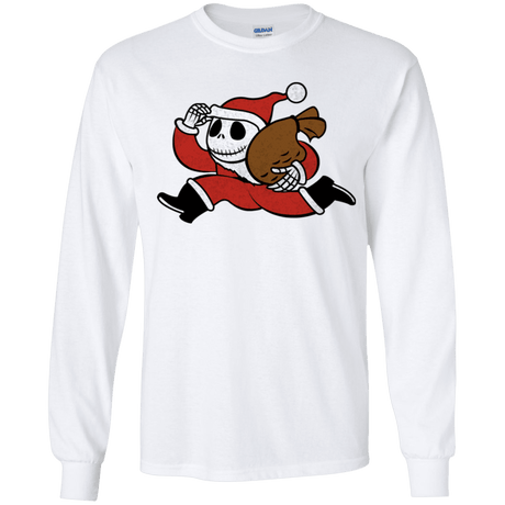 T-Shirts White / YS Monopoly Skellington Youth Long Sleeve T-Shirt
