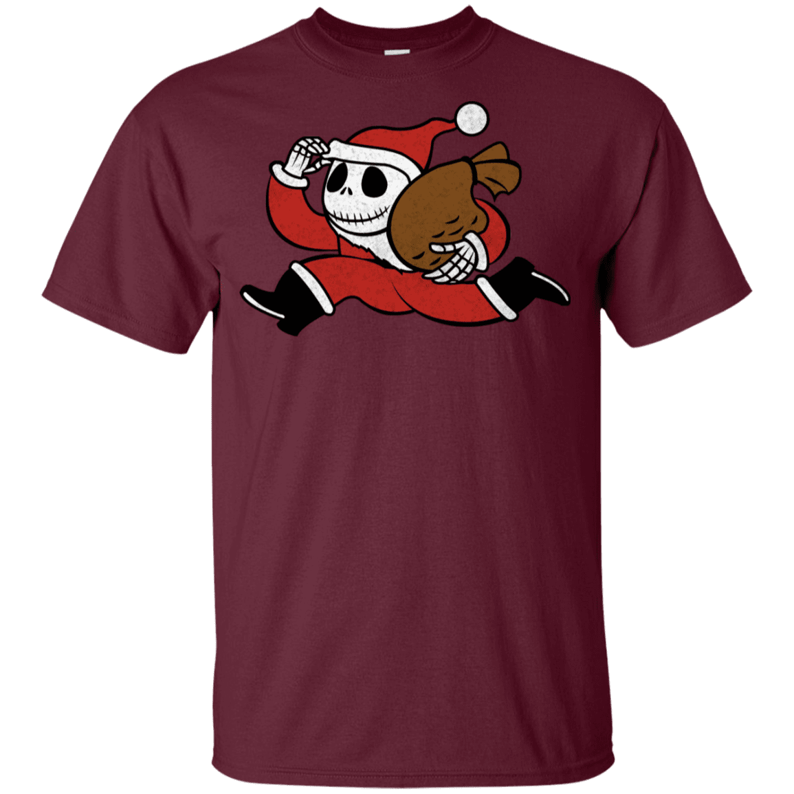 T-Shirts Maroon / YXS Monopoly Skellington Youth T-Shirt