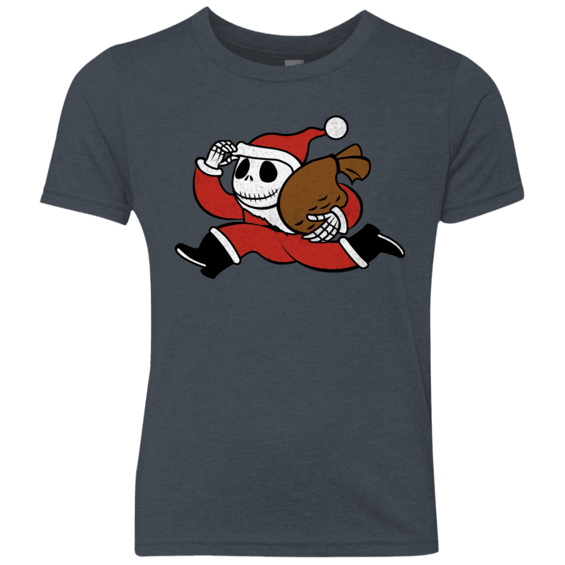 T-Shirts Vintage Navy / YXS Monopoly Skellington Youth Triblend T-Shirt