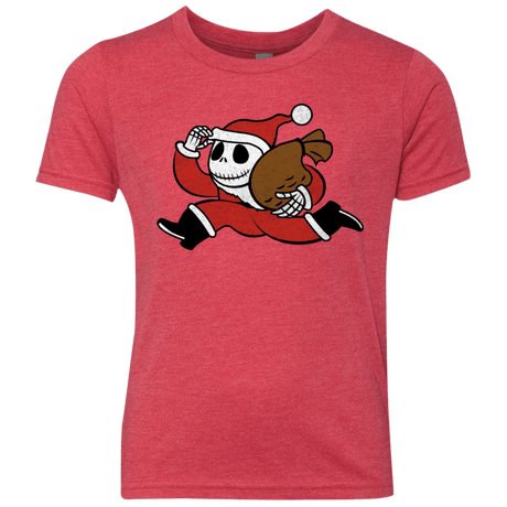 T-Shirts Vintage Red / YXS Monopoly Skellington Youth Triblend T-Shirt