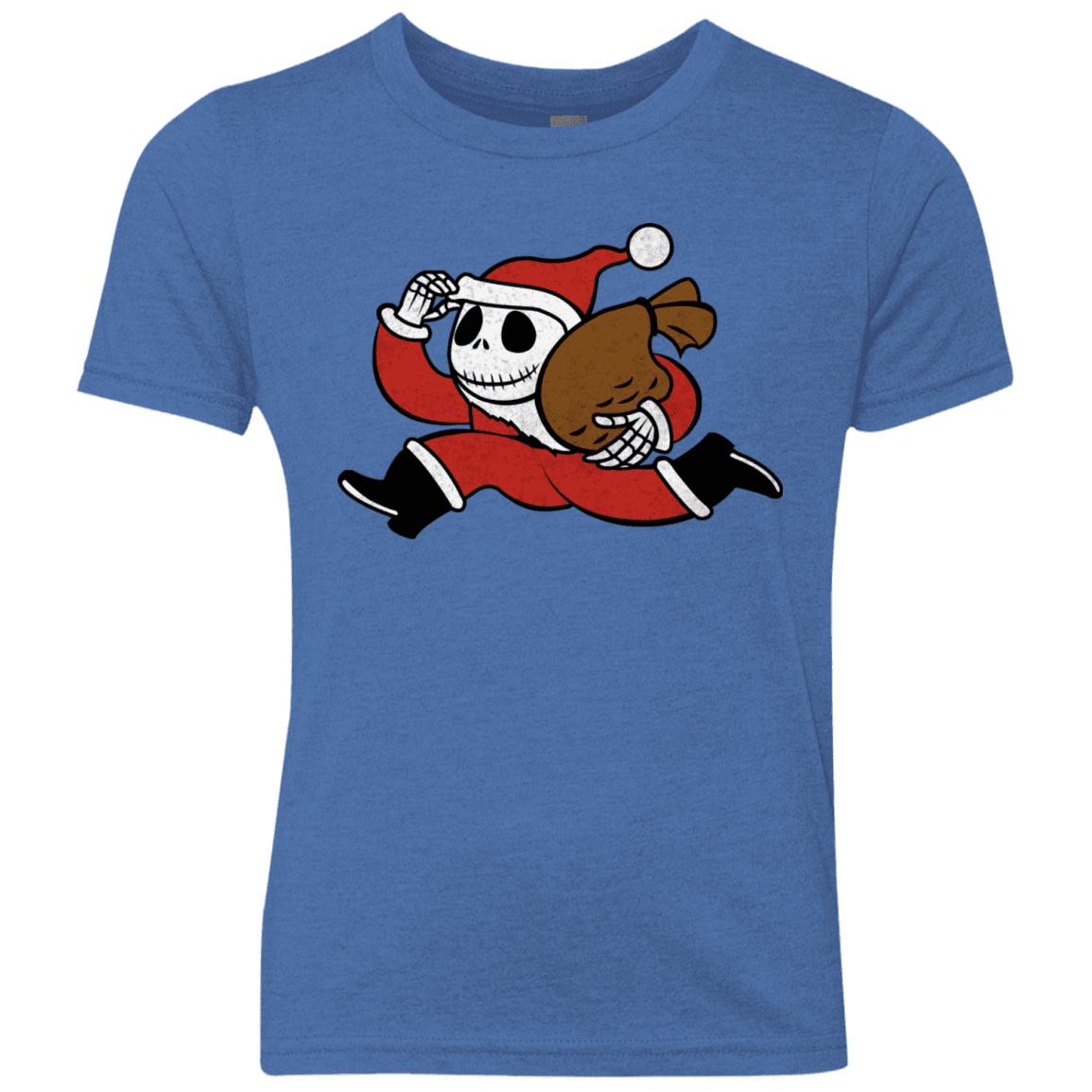 T-Shirts Vintage Royal / YXS Monopoly Skellington Youth Triblend T-Shirt