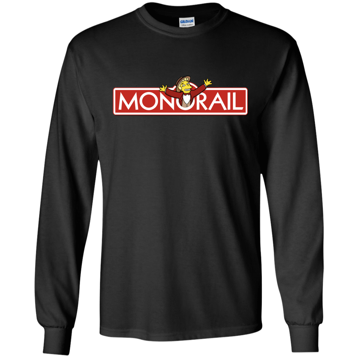 T-Shirts Black / S Monorail Men's Long Sleeve T-Shirt