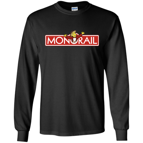 T-Shirts Black / S Monorail Men's Long Sleeve T-Shirt