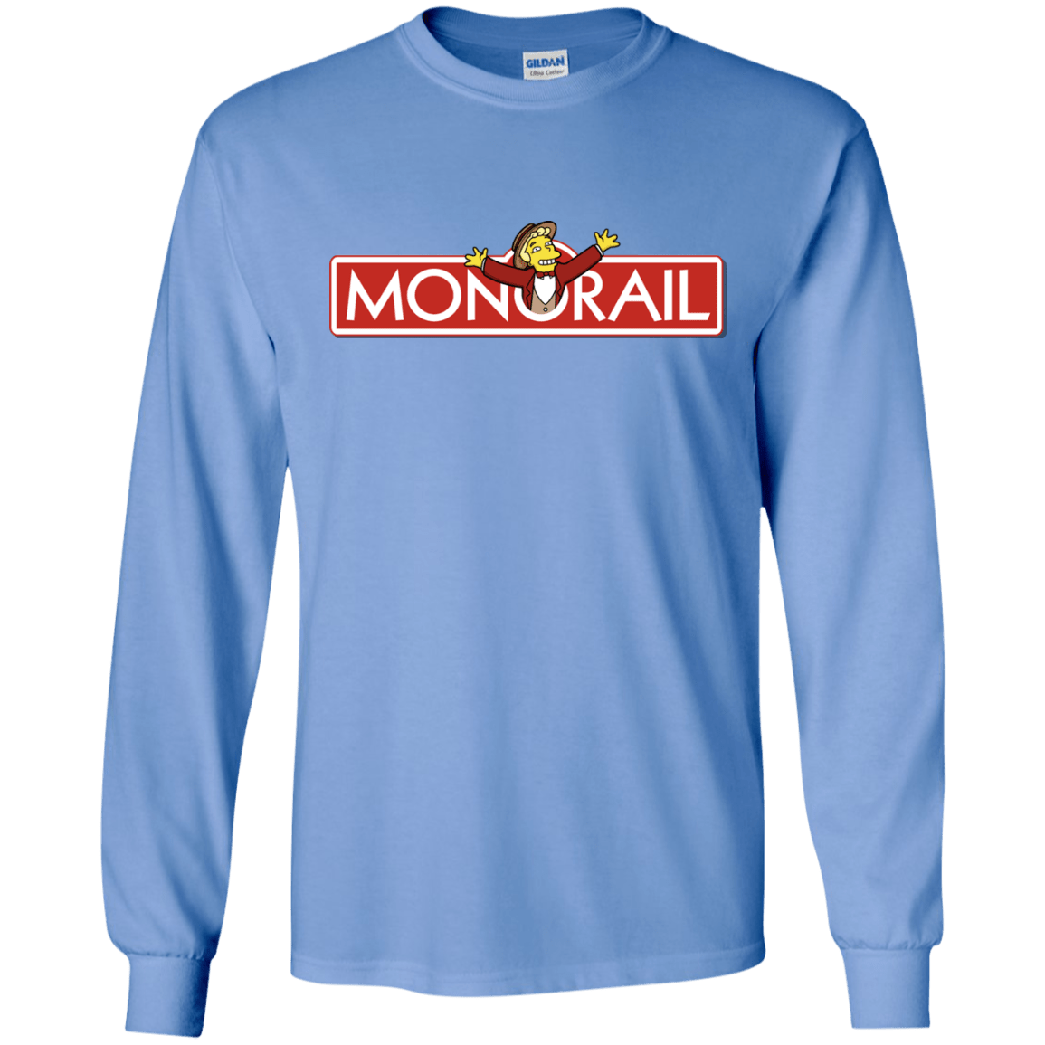 T-Shirts Carolina Blue / S Monorail Men's Long Sleeve T-Shirt