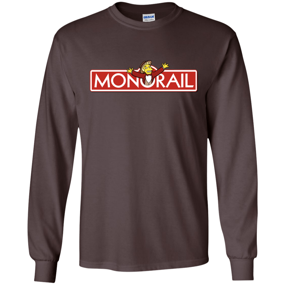 T-Shirts Dark Chocolate / S Monorail Men's Long Sleeve T-Shirt