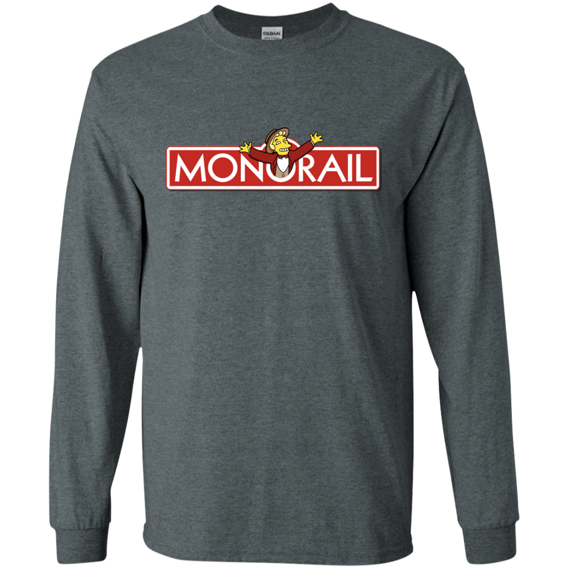 T-Shirts Dark Heather / S Monorail Men's Long Sleeve T-Shirt