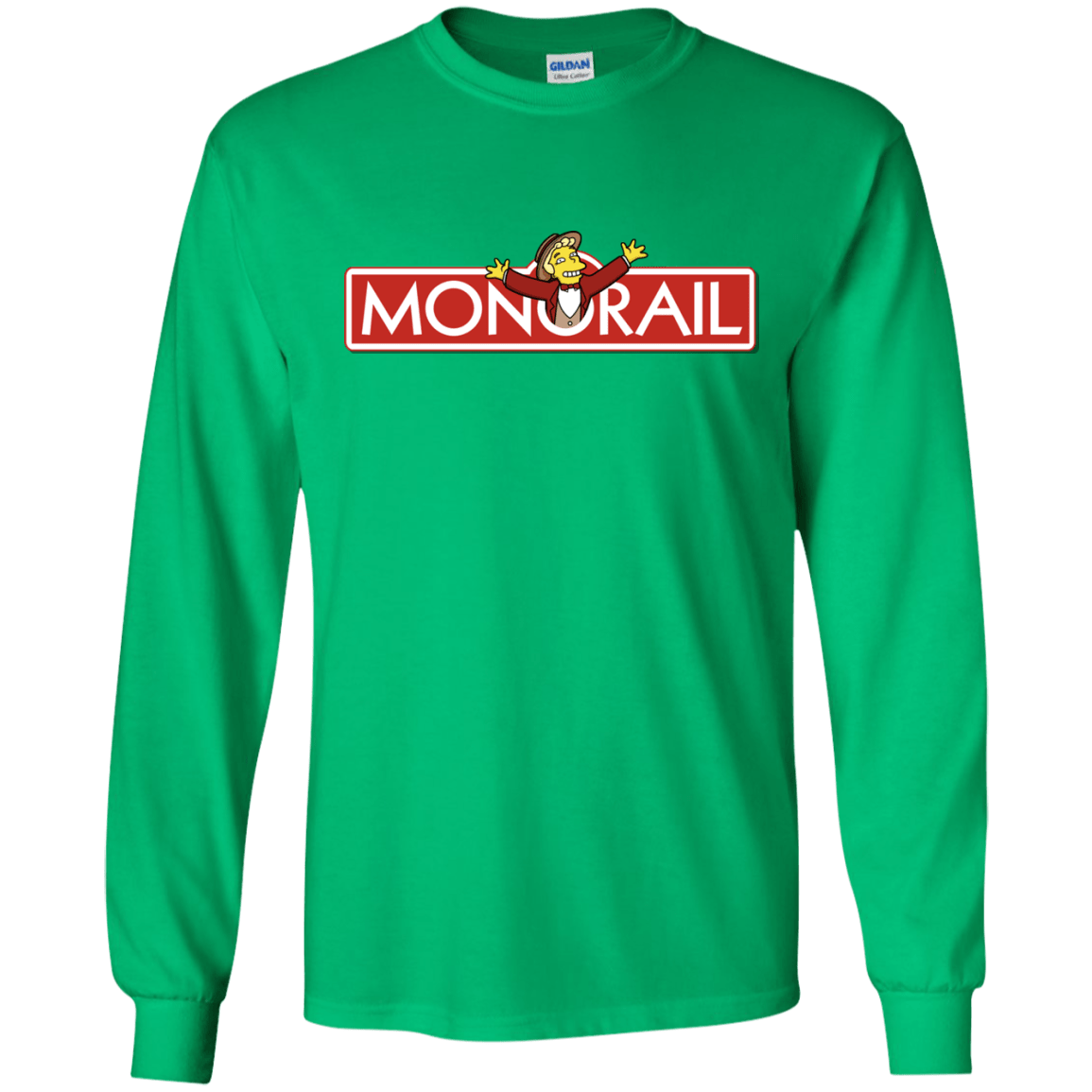 T-Shirts Irish Green / S Monorail Men's Long Sleeve T-Shirt