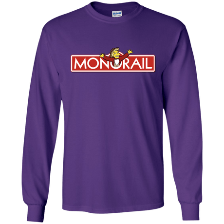 T-Shirts Purple / S Monorail Men's Long Sleeve T-Shirt