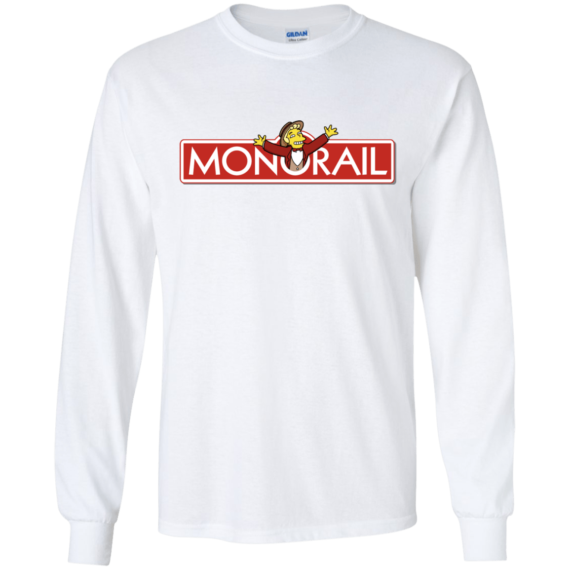 T-Shirts White / S Monorail Men's Long Sleeve T-Shirt