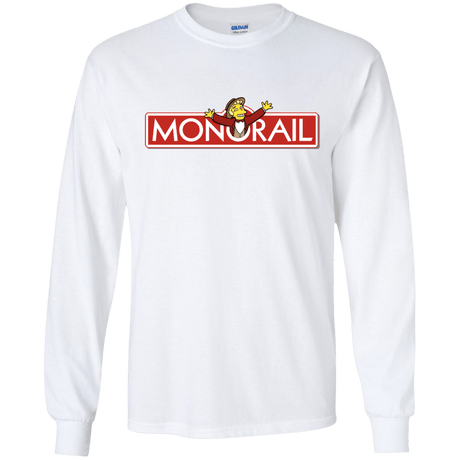 T-Shirts White / S Monorail Men's Long Sleeve T-Shirt