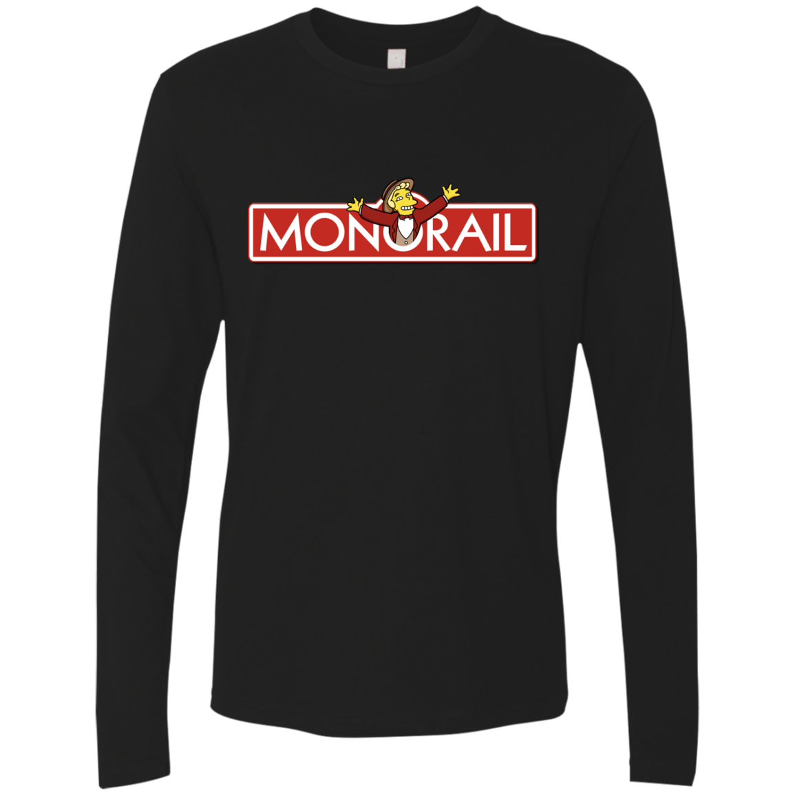 T-Shirts Black / S Monorail Men's Premium Long Sleeve