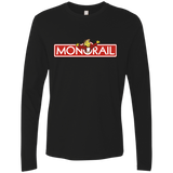 T-Shirts Black / S Monorail Men's Premium Long Sleeve