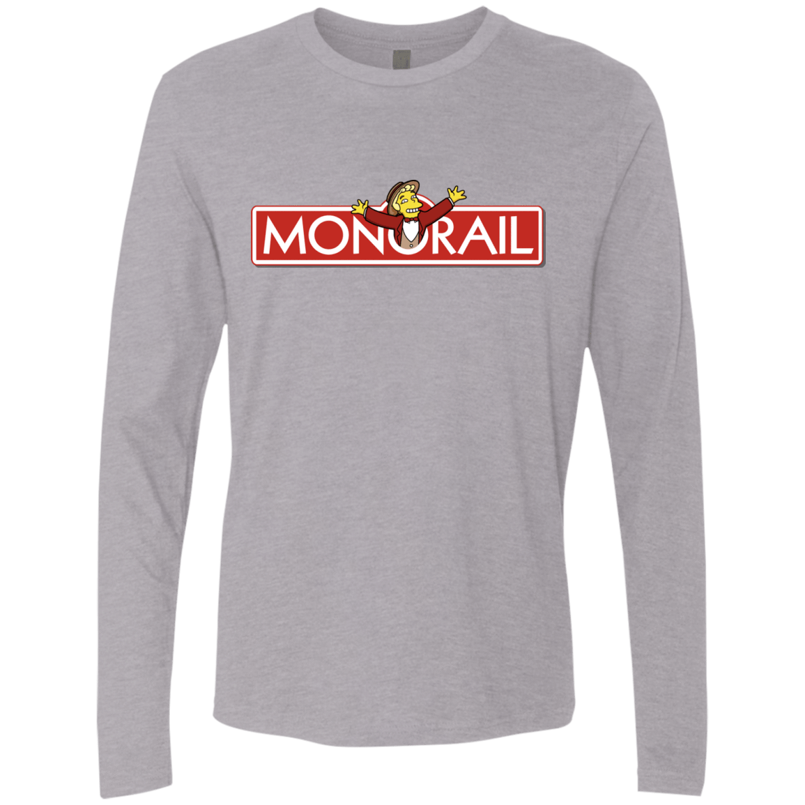 T-Shirts Heather Grey / S Monorail Men's Premium Long Sleeve