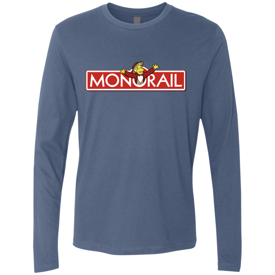 T-Shirts Indigo / S Monorail Men's Premium Long Sleeve