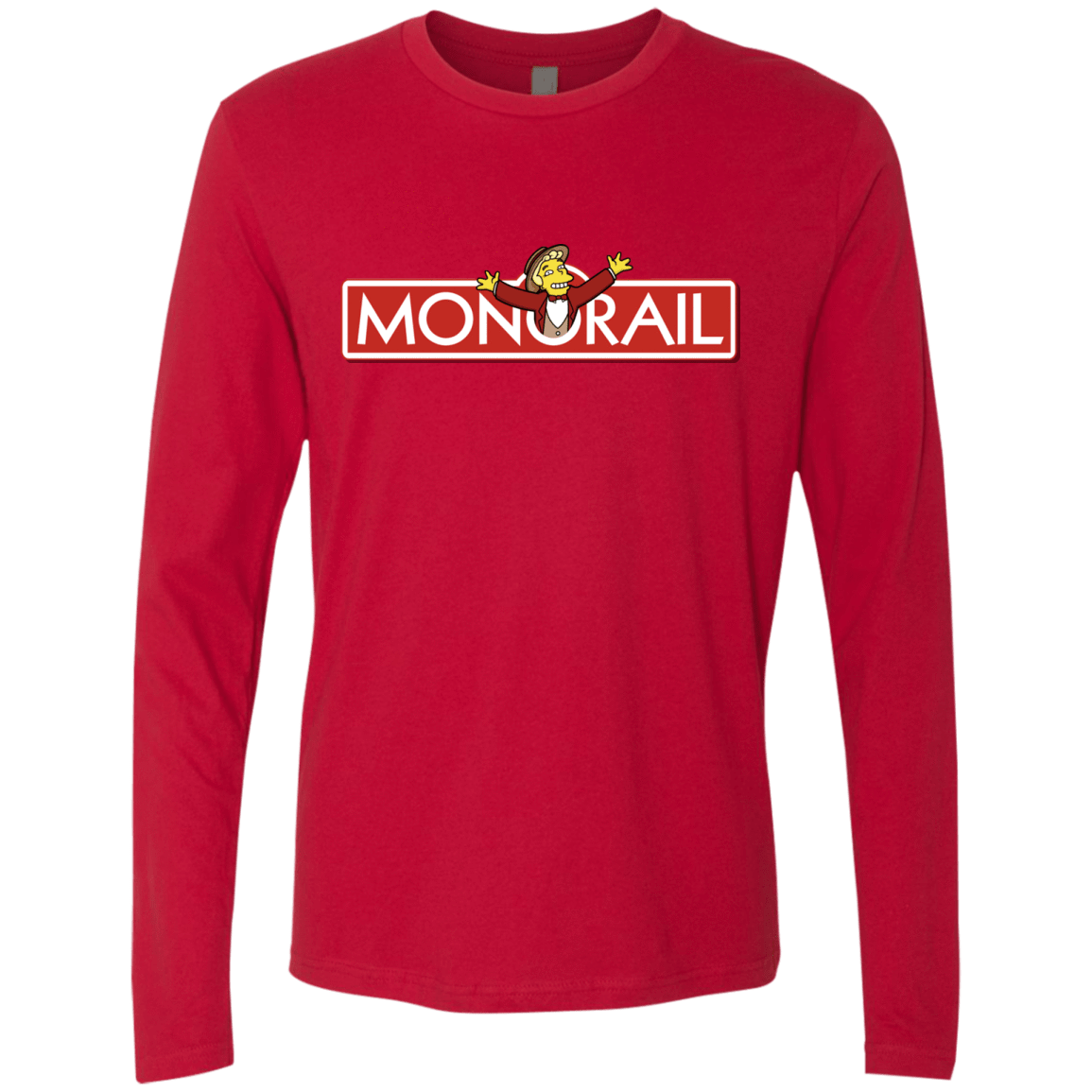 T-Shirts Red / S Monorail Men's Premium Long Sleeve