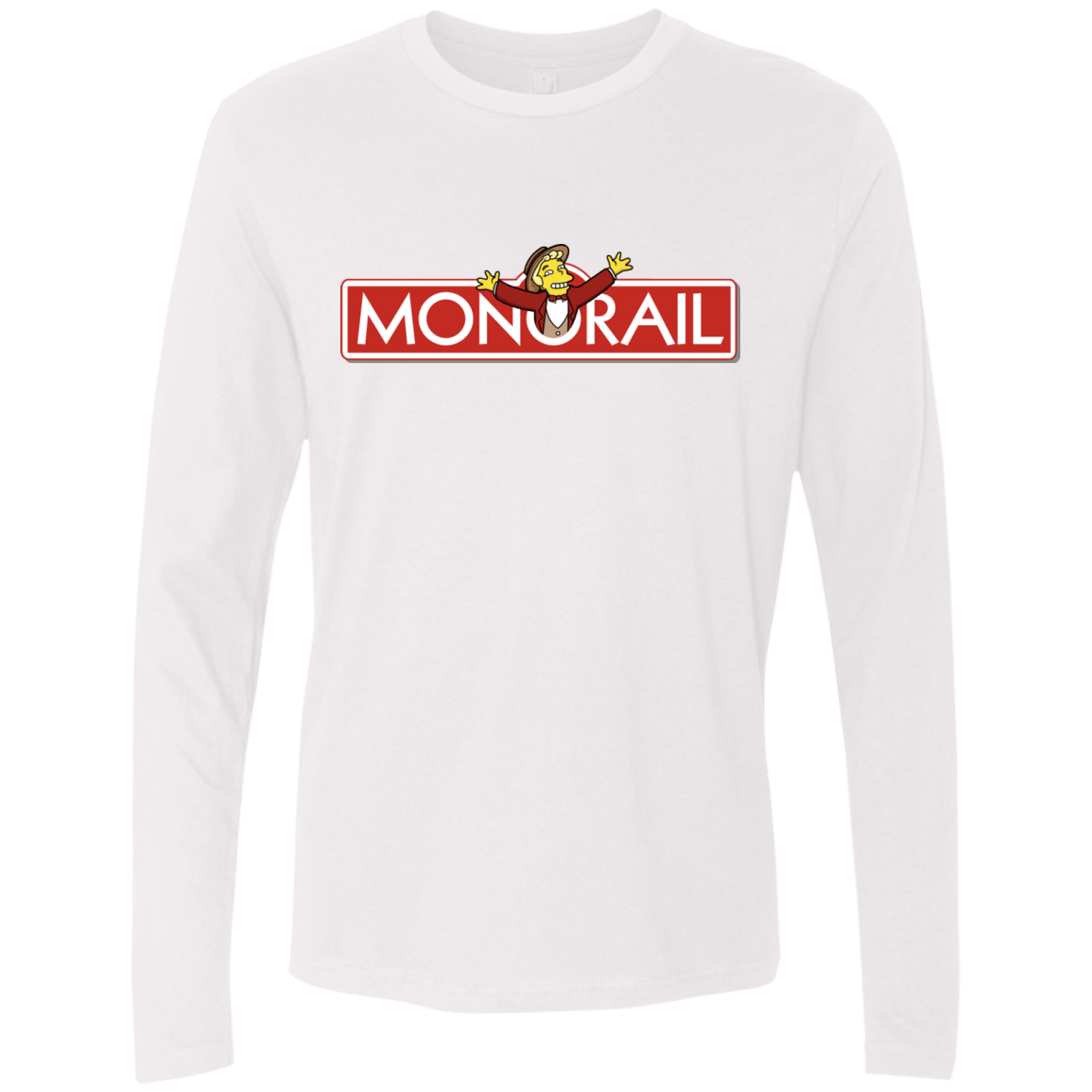 T-Shirts White / S Monorail Men's Premium Long Sleeve