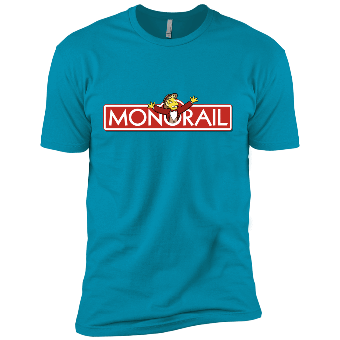 T-Shirts Turquoise / X-Small Monorail Men's Premium T-Shirt