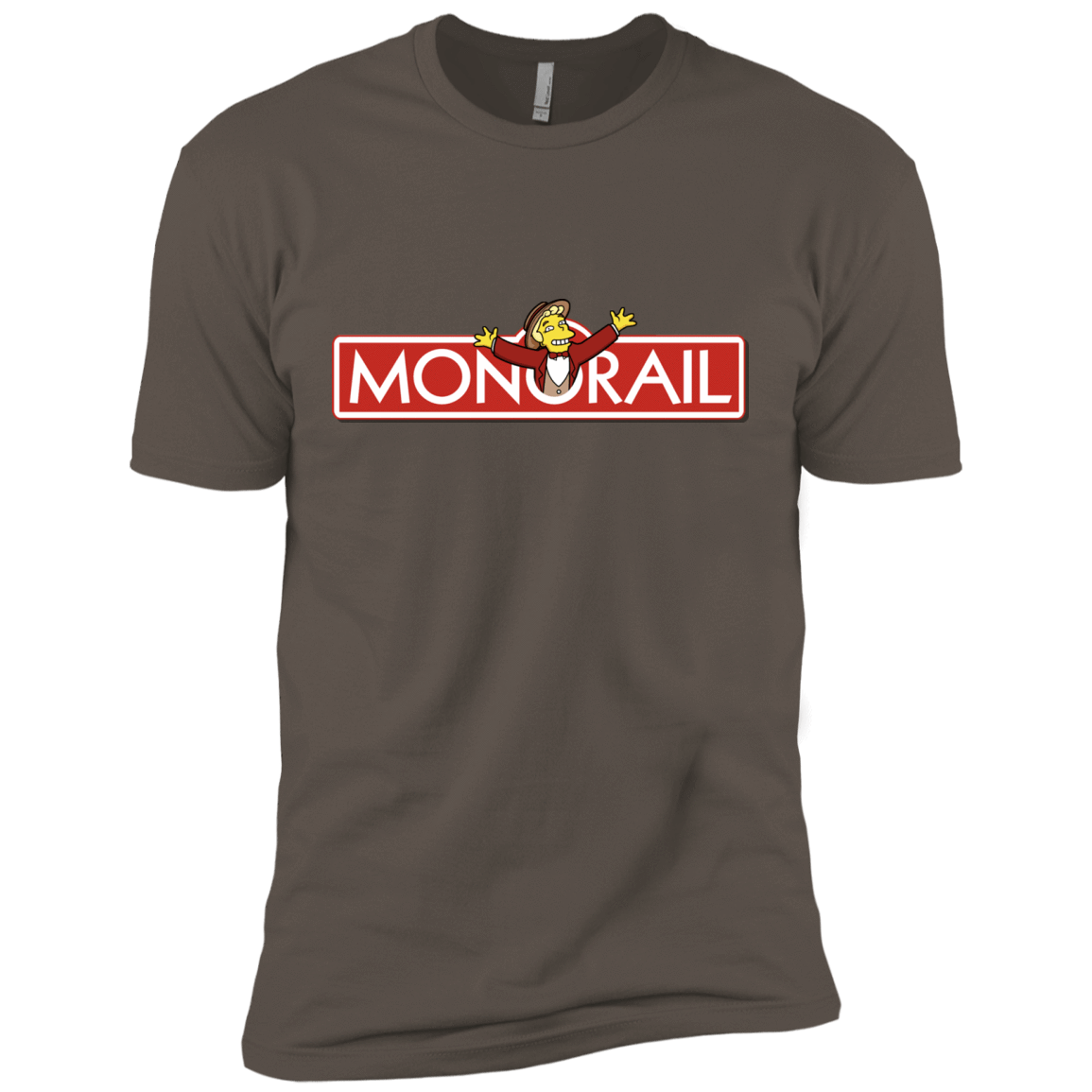 T-Shirts Warm Grey / X-Small Monorail Men's Premium T-Shirt