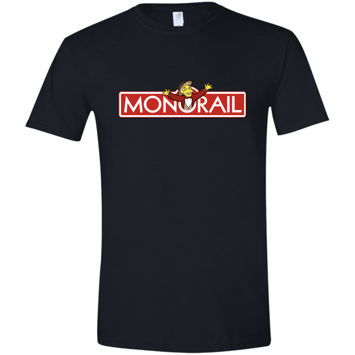 T-Shirts Black / X-Small Monorail Men's Semi-Fitted Softstyle