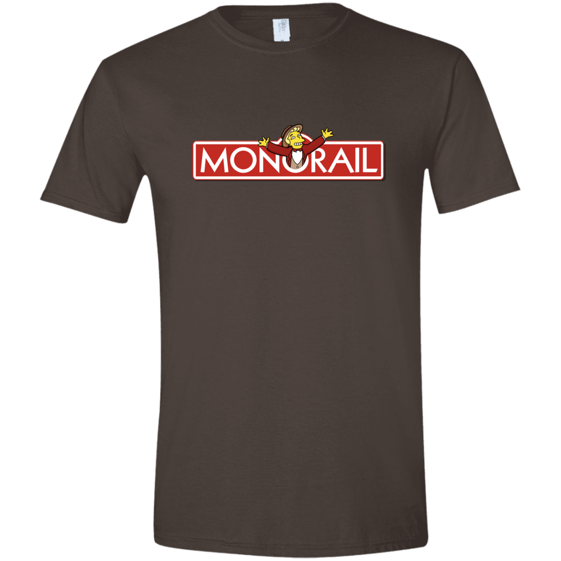 T-Shirts Dark Chocolate / S Monorail Men's Semi-Fitted Softstyle