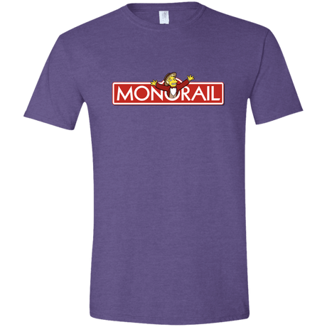 T-Shirts Heather Purple / S Monorail Men's Semi-Fitted Softstyle