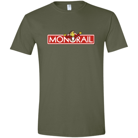 T-Shirts Military Green / S Monorail Men's Semi-Fitted Softstyle