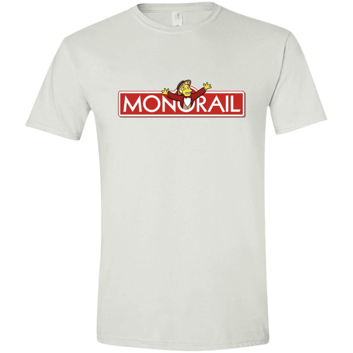 T-Shirts White / X-Small Monorail Men's Semi-Fitted Softstyle