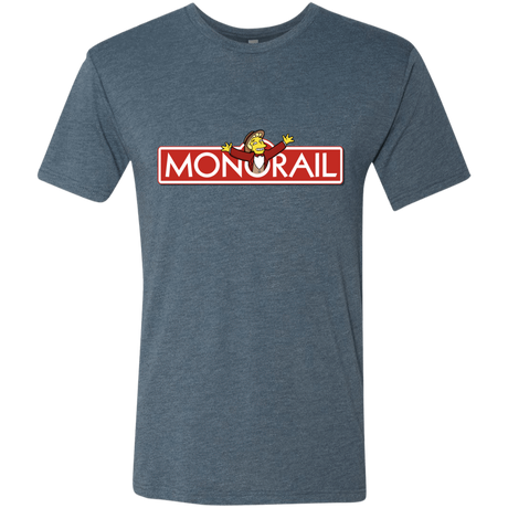 T-Shirts Indigo / S Monorail Men's Triblend T-Shirt