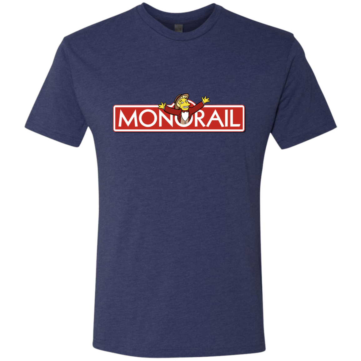 T-Shirts Vintage Navy / S Monorail Men's Triblend T-Shirt