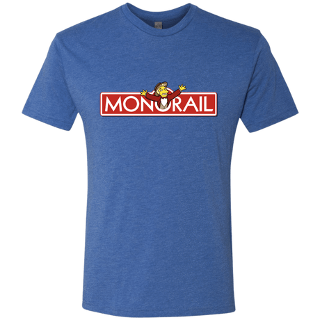 T-Shirts Vintage Royal / S Monorail Men's Triblend T-Shirt
