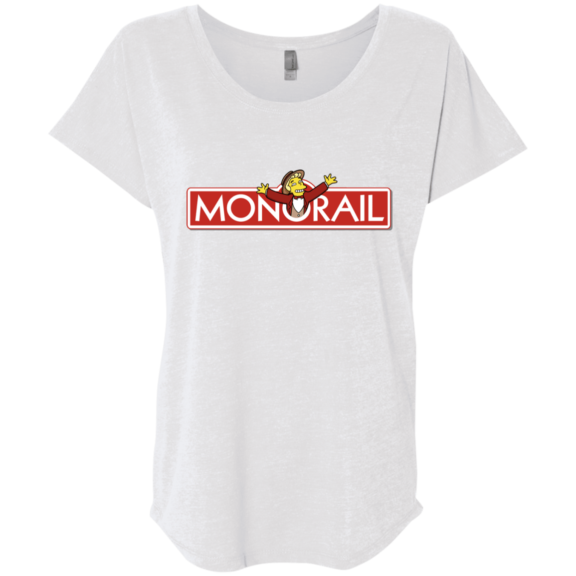 T-Shirts Heather White / X-Small Monorail Triblend Dolman Sleeve