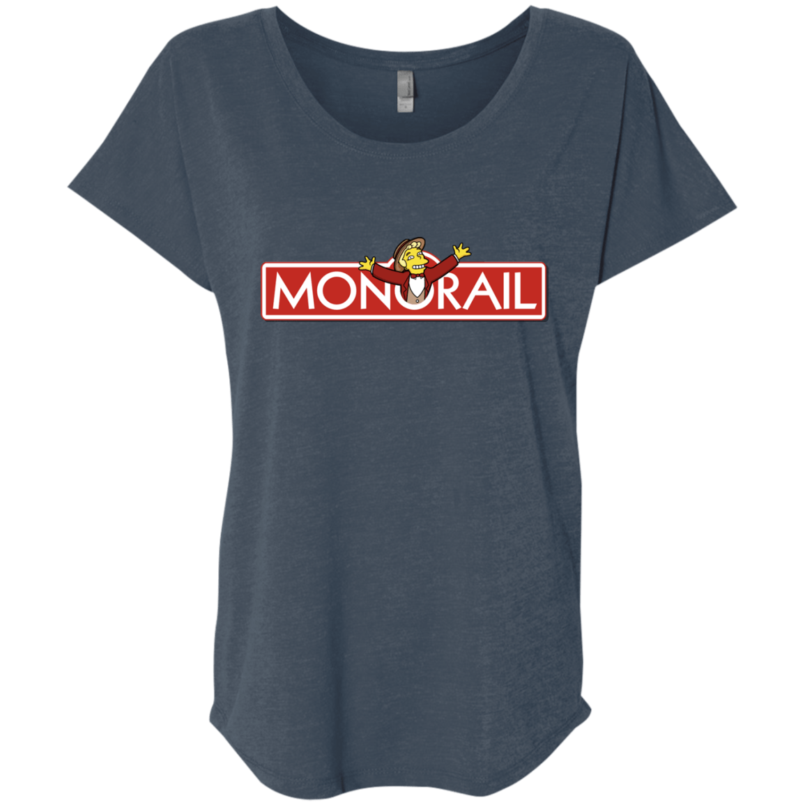 T-Shirts Indigo / X-Small Monorail Triblend Dolman Sleeve