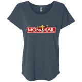 T-Shirts Indigo / X-Small Monorail Triblend Dolman Sleeve