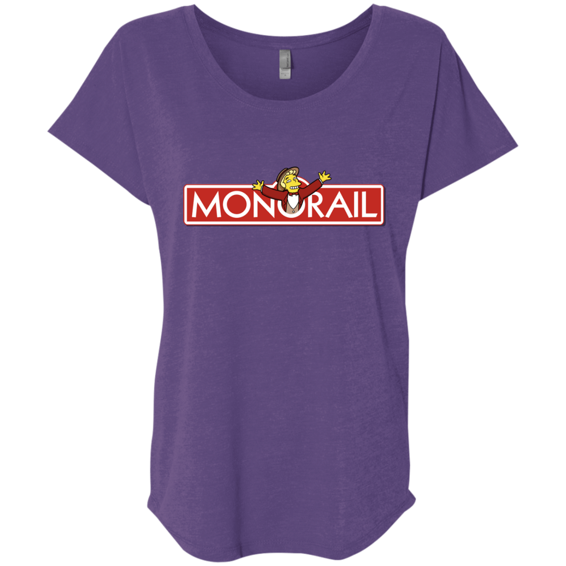 T-Shirts Purple Rush / X-Small Monorail Triblend Dolman Sleeve