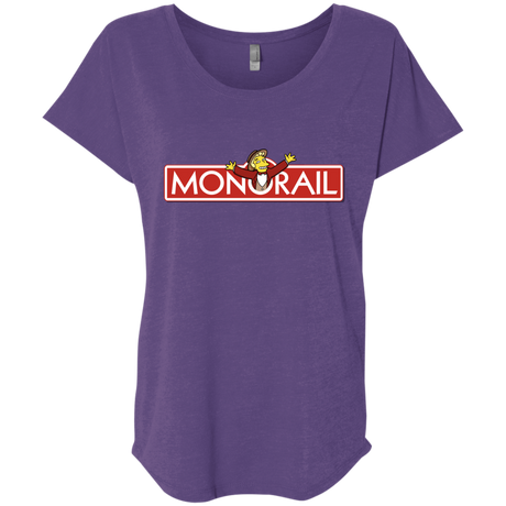 T-Shirts Purple Rush / X-Small Monorail Triblend Dolman Sleeve