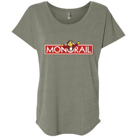 T-Shirts Venetian Grey / X-Small Monorail Triblend Dolman Sleeve