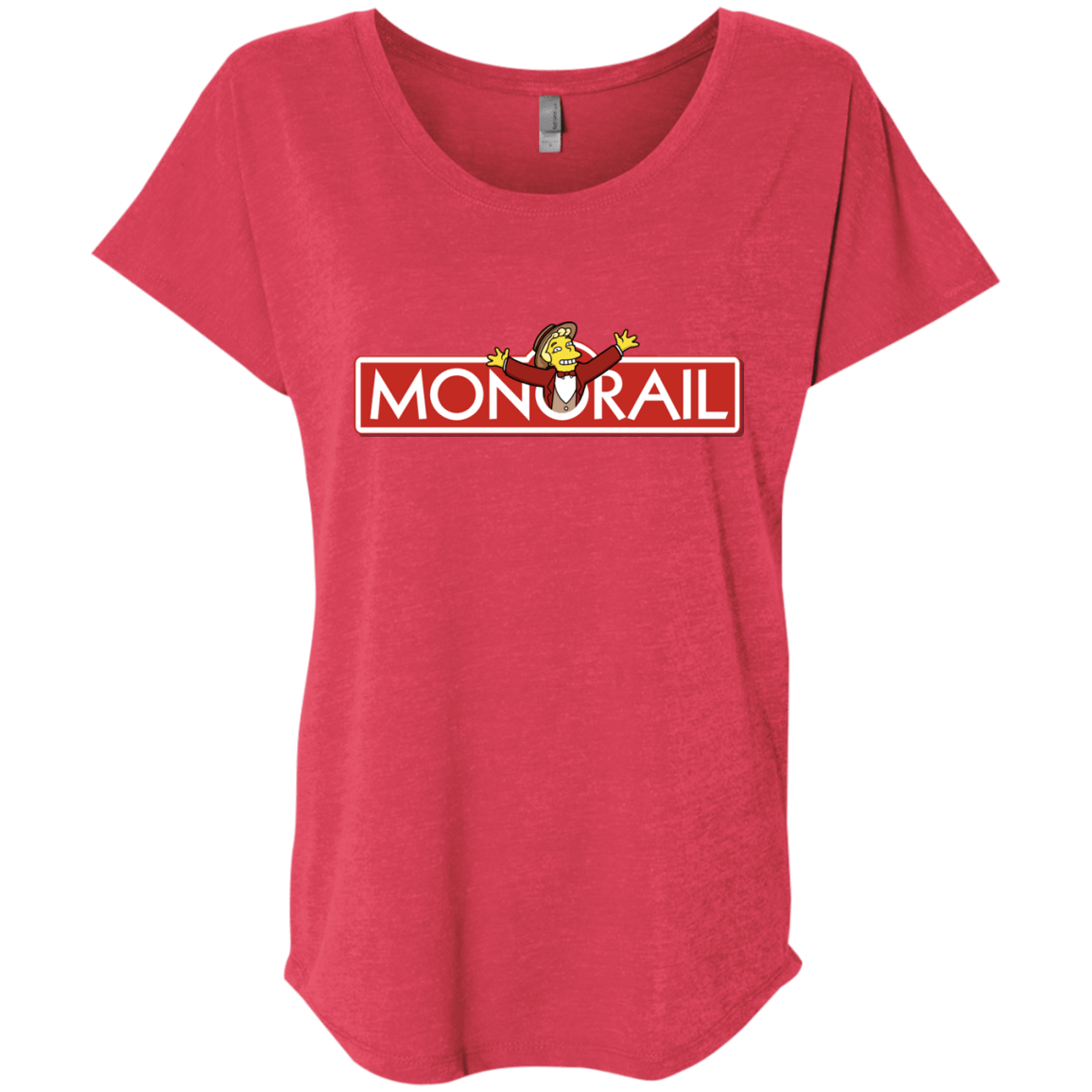 T-Shirts Vintage Red / X-Small Monorail Triblend Dolman Sleeve