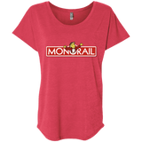 T-Shirts Vintage Red / X-Small Monorail Triblend Dolman Sleeve