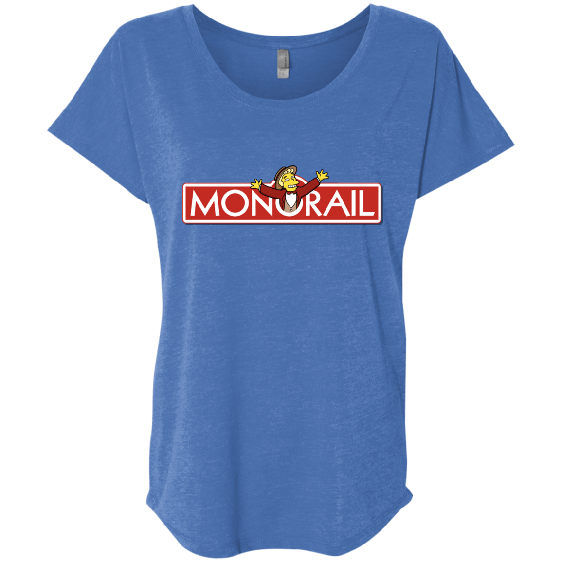 T-Shirts Vintage Royal / X-Small Monorail Triblend Dolman Sleeve