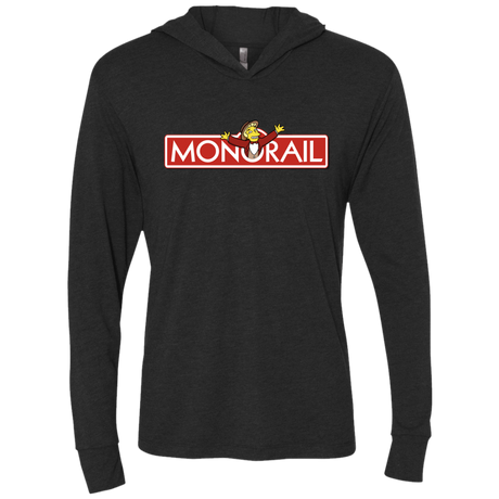 T-Shirts Vintage Black / X-Small Monorail Triblend Long Sleeve Hoodie Tee