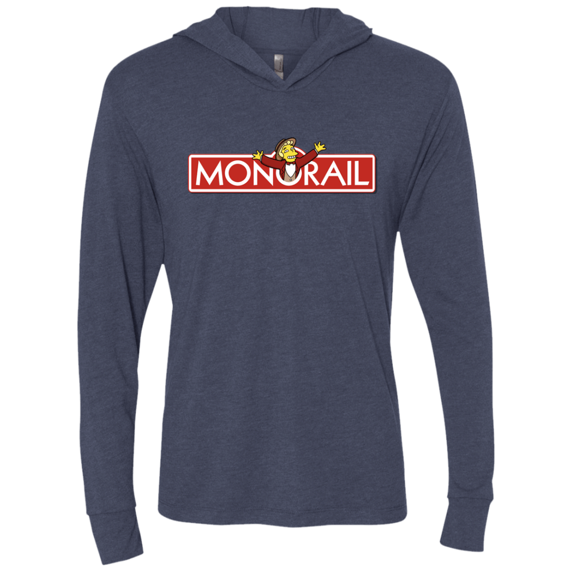 T-Shirts Vintage Navy / X-Small Monorail Triblend Long Sleeve Hoodie Tee