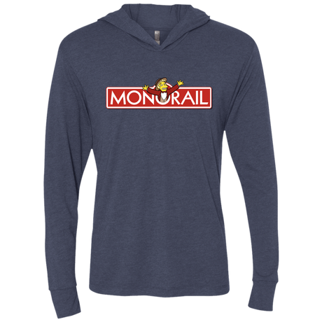 T-Shirts Vintage Navy / X-Small Monorail Triblend Long Sleeve Hoodie Tee